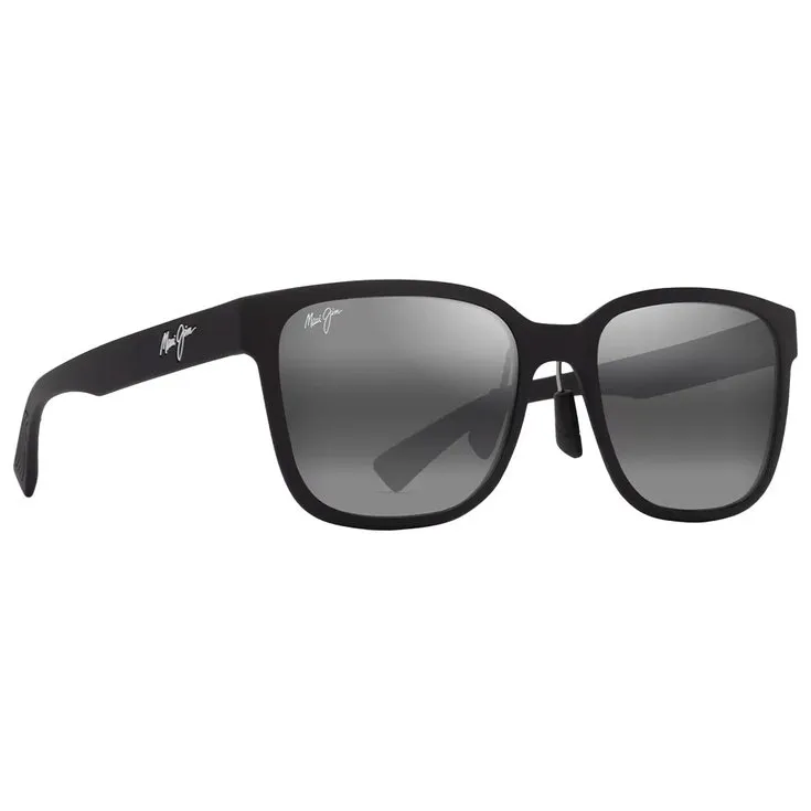 Sonnenbrille Maui Jim ---Paulele Asian Fit Noir Mat Gris Neutre Minéral Superthin